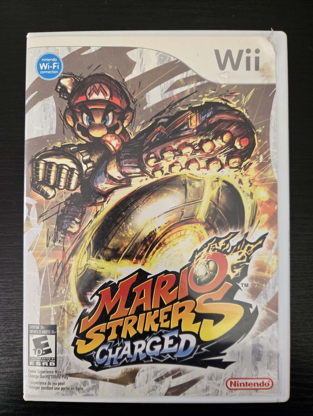 Mario Strikers Charged Nintendo Wii Game + Case + Manual